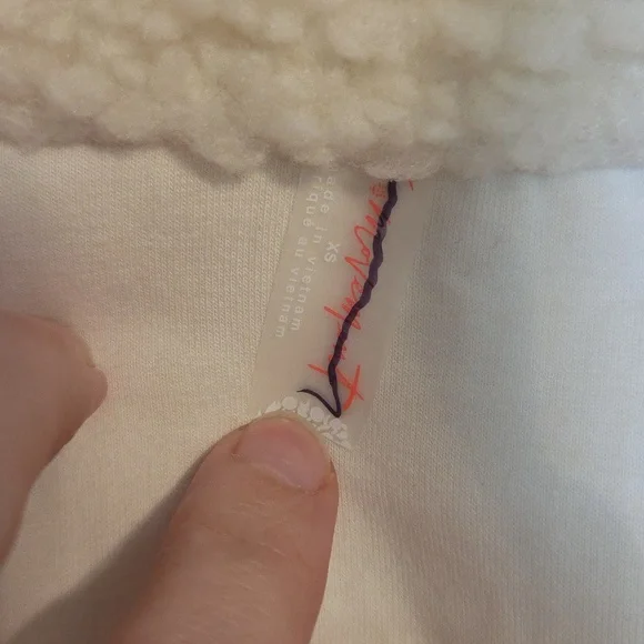 Free People Sunrise Summit Ivory Combo Fleece Jacket - Picture 3 of 4